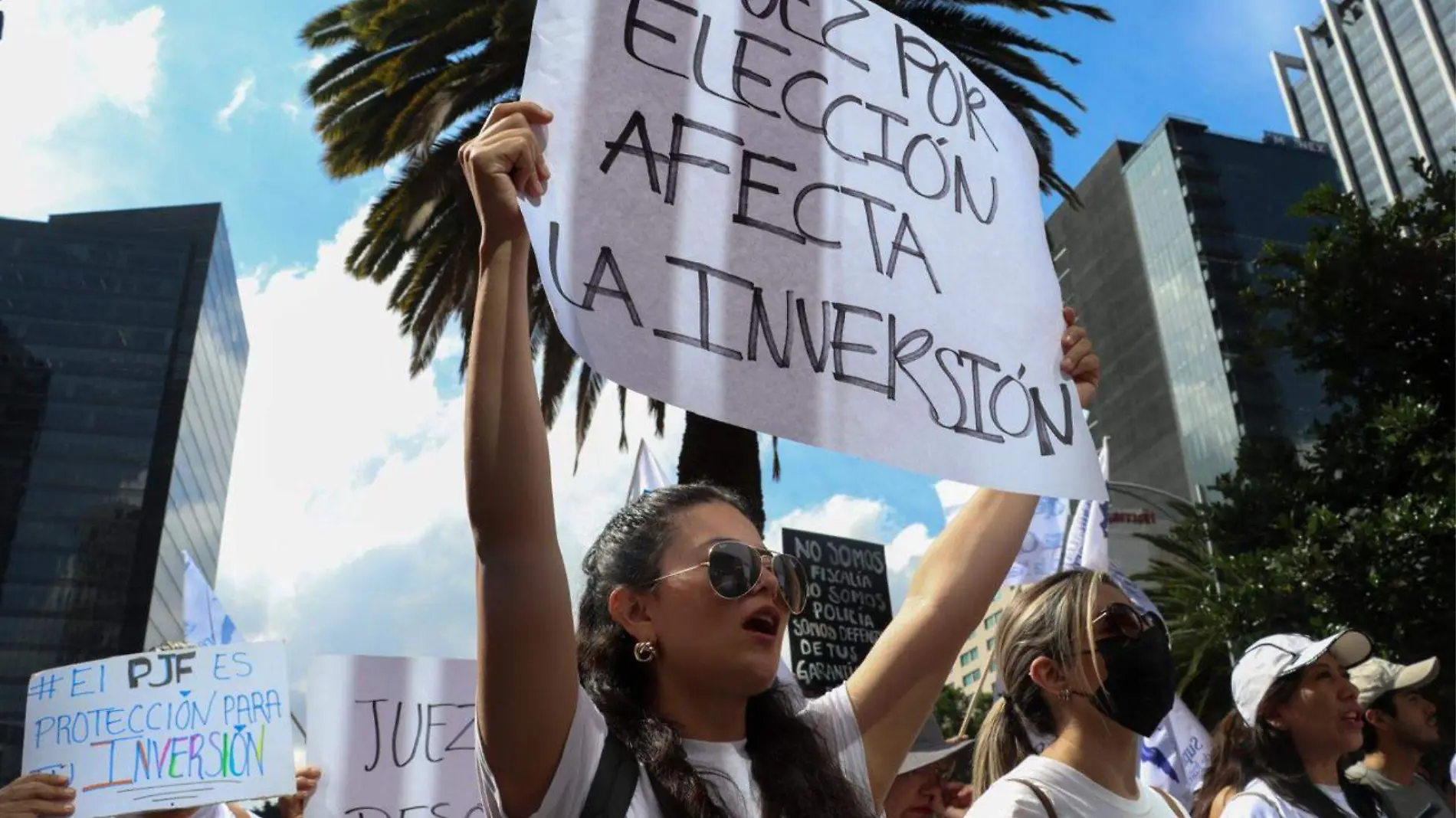 Protesta contra reforma judicial_trabajadores bolsa de valores